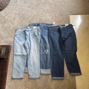 Old Navy Size 14 (3 pairs) Cropped Jeans NWT